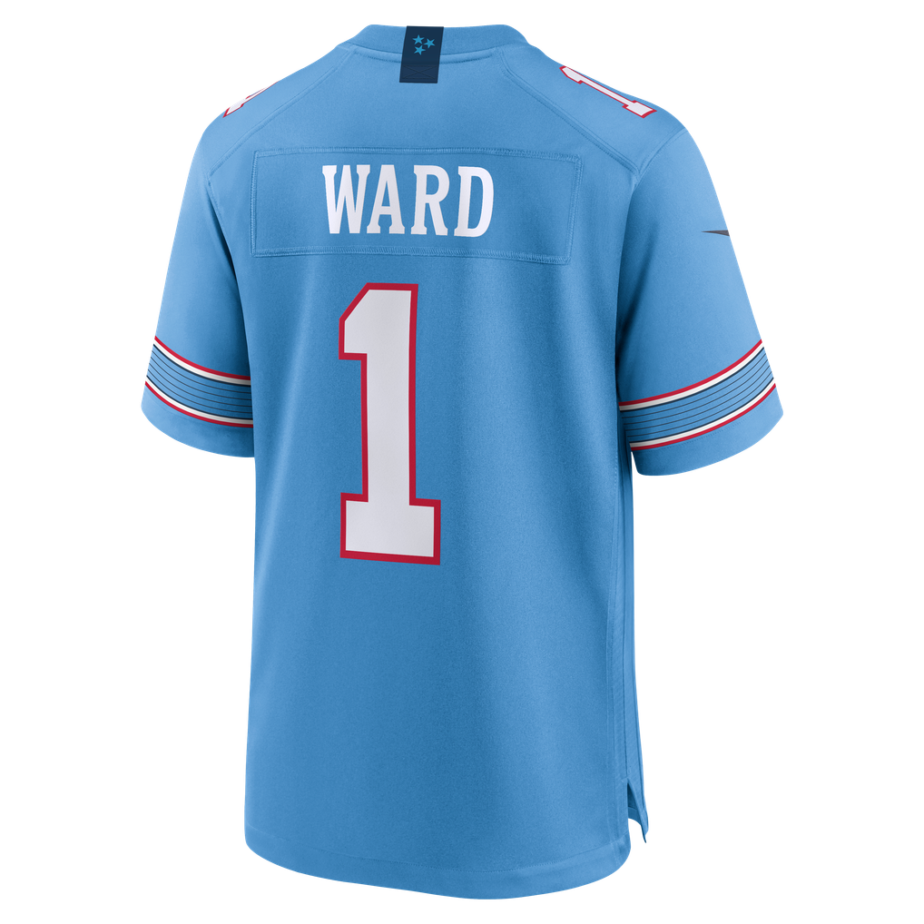 Men's Tennessee Titans Cameron Ward Light Blue Game Jersey