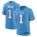 Men's Tennessee Titans Cameron Ward Light Blue Game Jersey