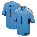 Men's Tennessee Titans Cameron Ward Light Blue Team Game Jersey