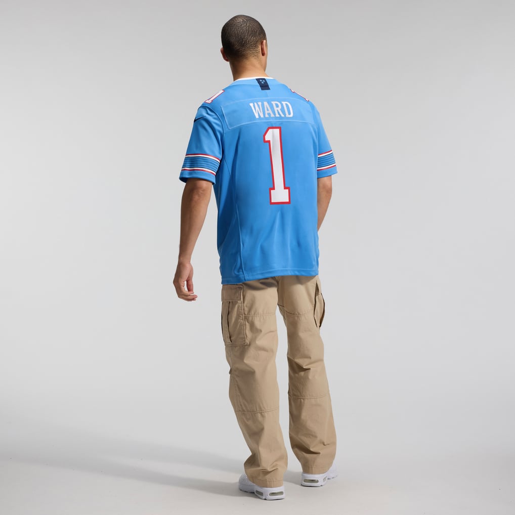 Men's Tennessee Titans Cameron Ward Light Blue Team Vapor F.U.S.E. Stitched Limited Jersey