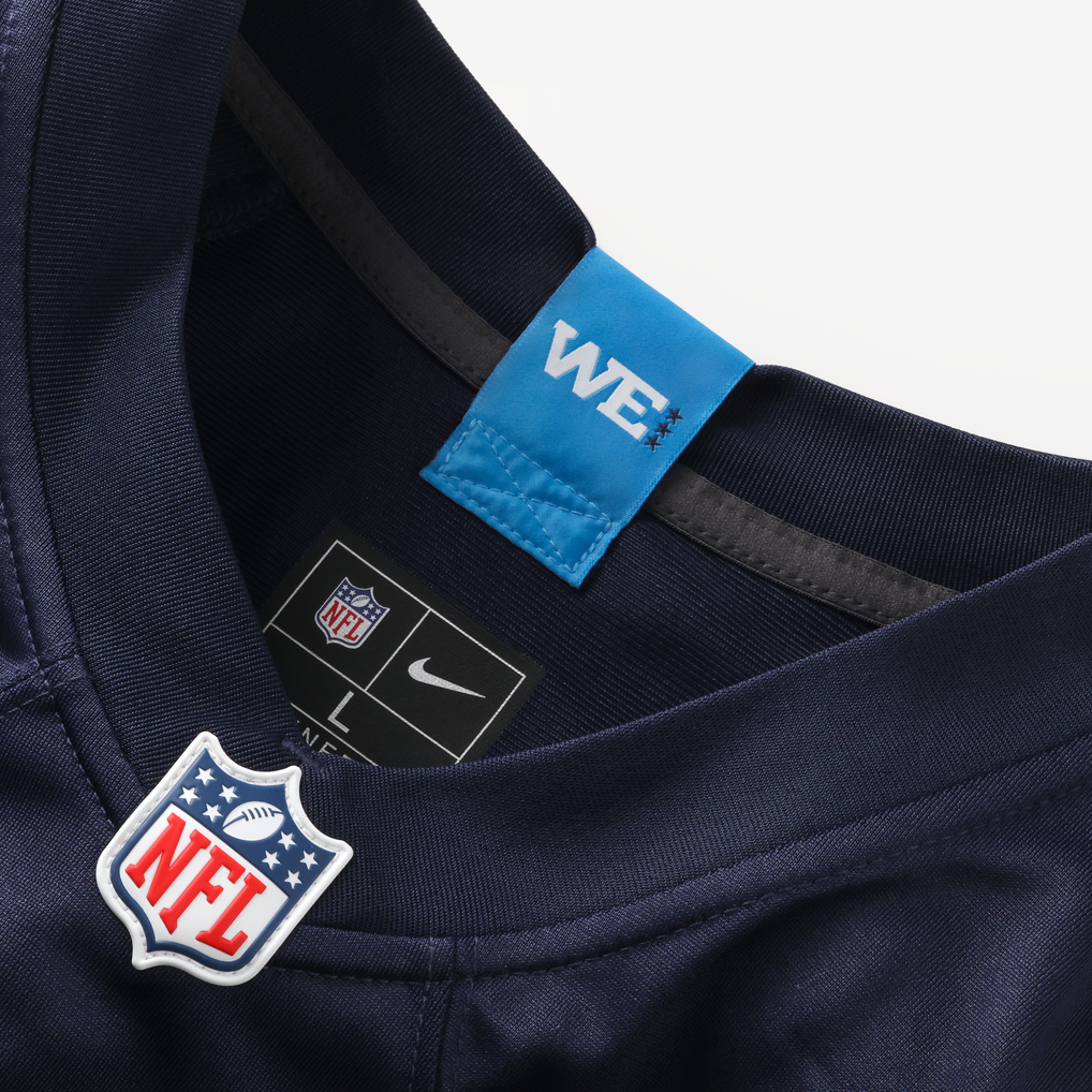 Men's Tennessee Titans Cameron Ward Navy 2026 Rivalries Collection Game Jersey
