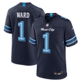 Men's Tennessee Titans Cameron Ward Navy 2026 Rivalries Collection Game Jersey