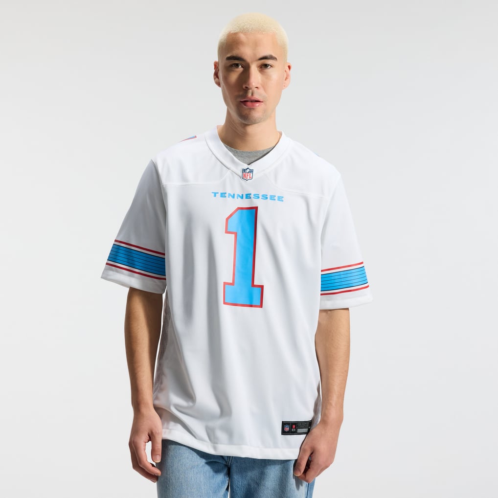Men's Tennessee Titans Cameron Ward White Game Jersey