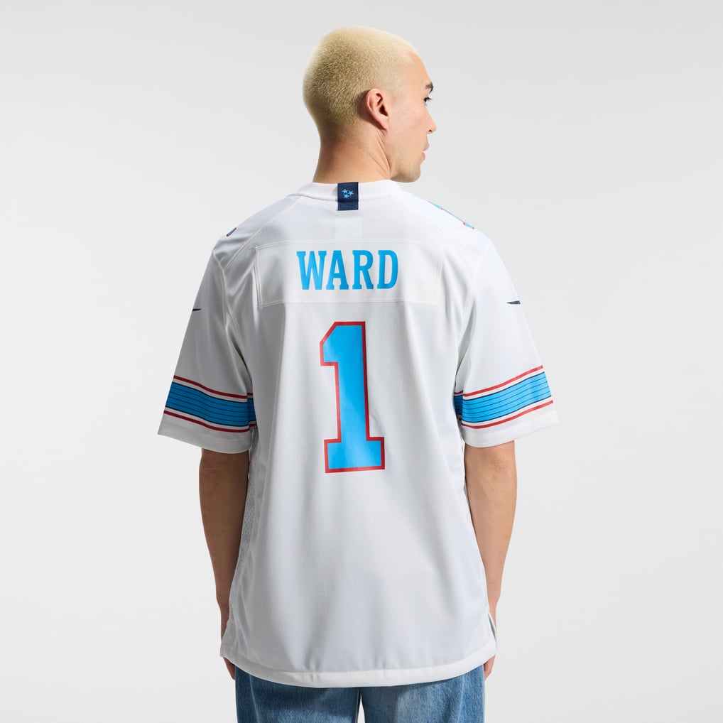 Men's Tennessee Titans Cameron Ward White Game Jersey