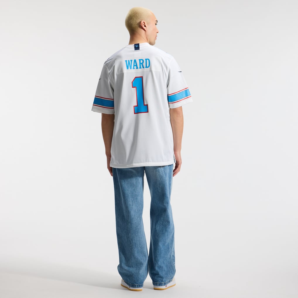 Men's Tennessee Titans Cameron Ward White Game Jersey