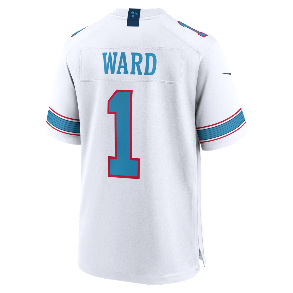 Men's Tennessee Titans Cameron Ward White Game Jersey