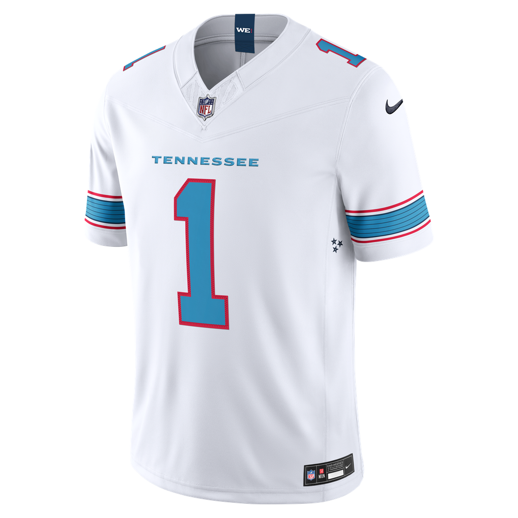 Men's Tennessee Titans Cameron Ward White Vapor F.U.S.E. Stitched Limited Jersey