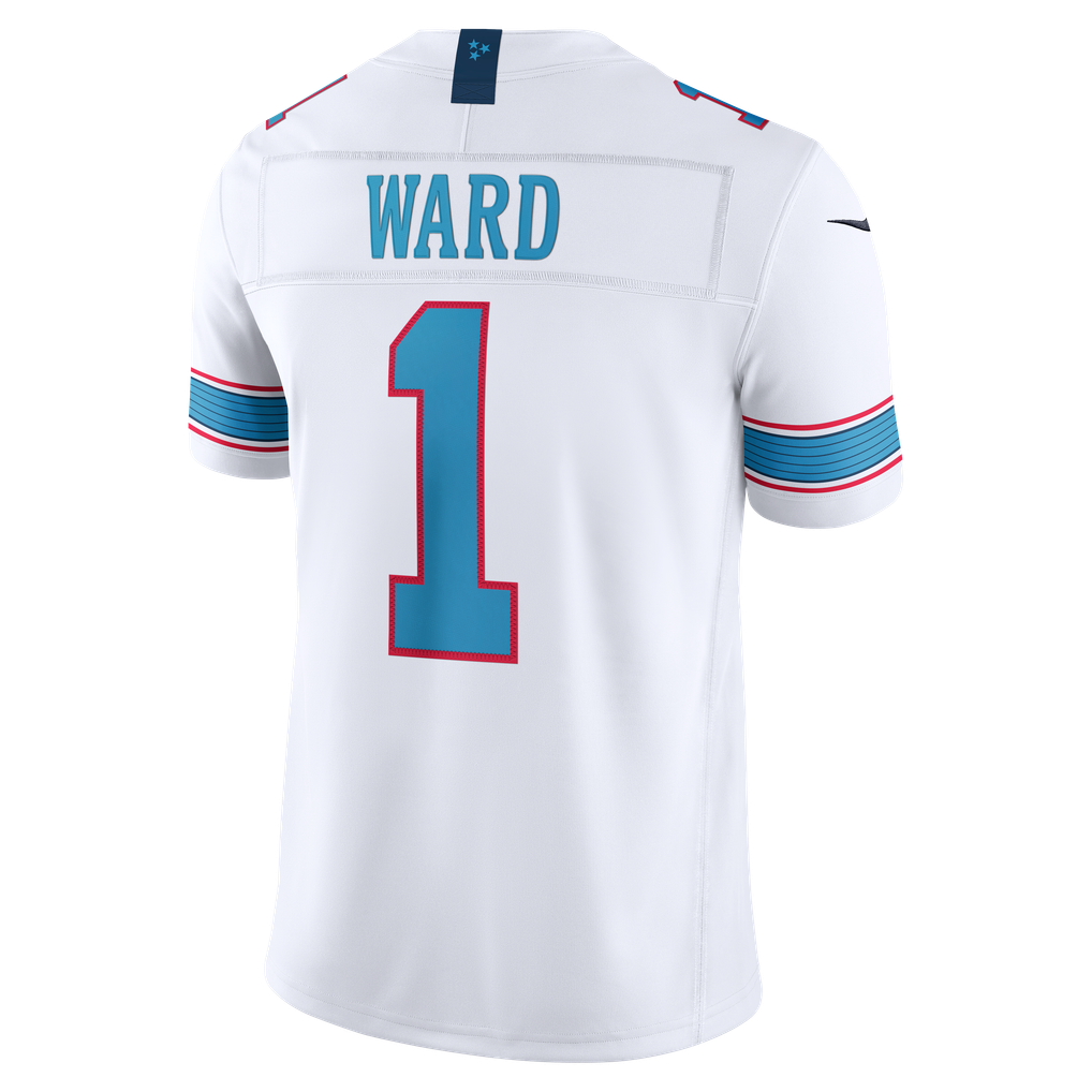 Men's Tennessee Titans Cameron Ward White Vapor F.U.S.E. Stitched Limited Jersey