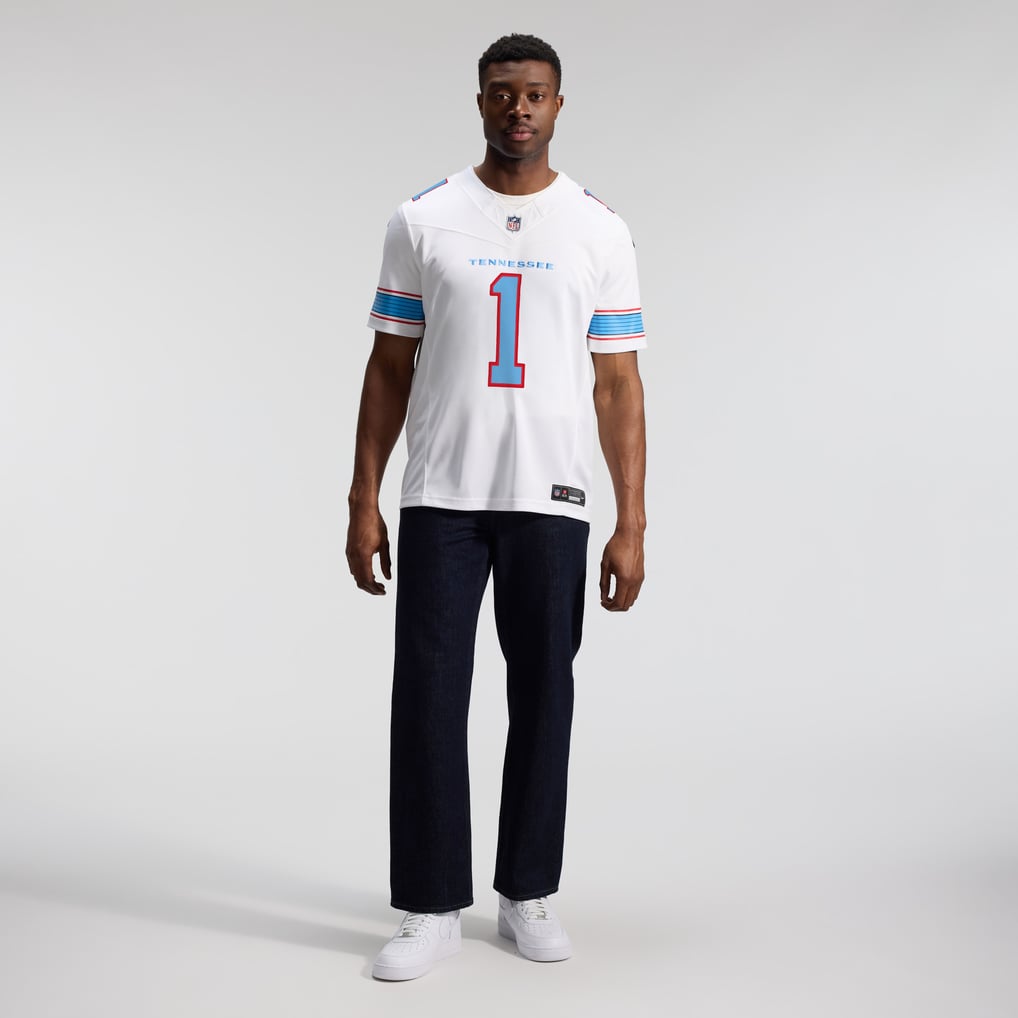 Men's Tennessee Titans Cameron Ward White Vapor F.U.S.E. Stitched Limited Jersey