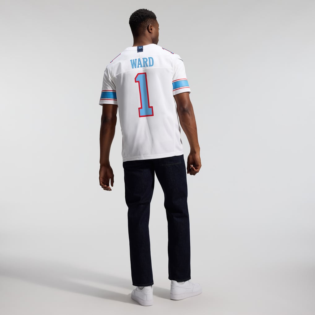 Men's Tennessee Titans Cameron Ward White Vapor F.U.S.E. Stitched Limited Jersey