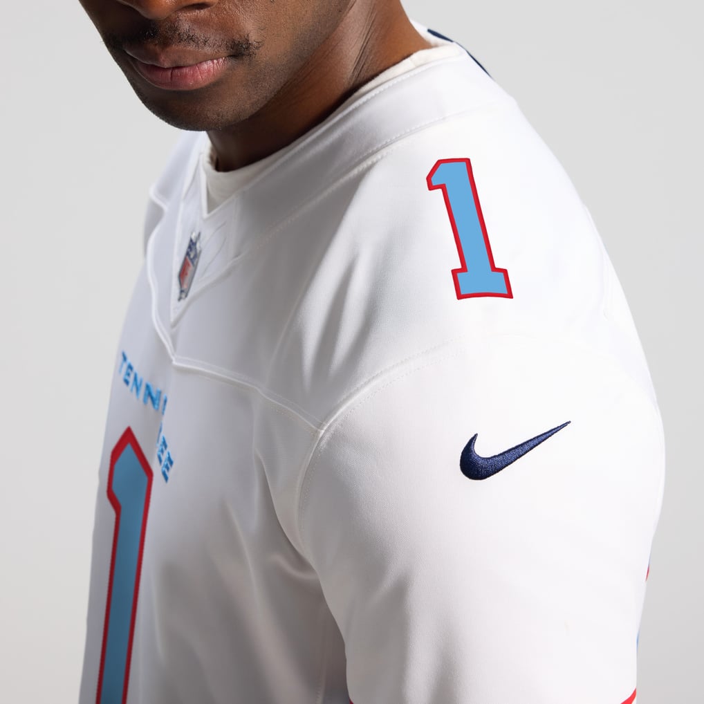 Men's Tennessee Titans Cameron Ward White Vapor F.U.S.E. Stitched Limited Jersey