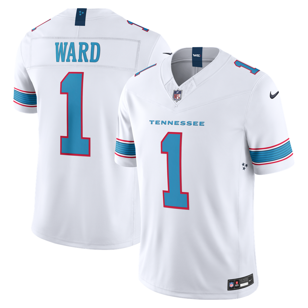 Men's Tennessee Titans Cameron Ward White Vapor F.U.S.E. Stitched Limited Jersey