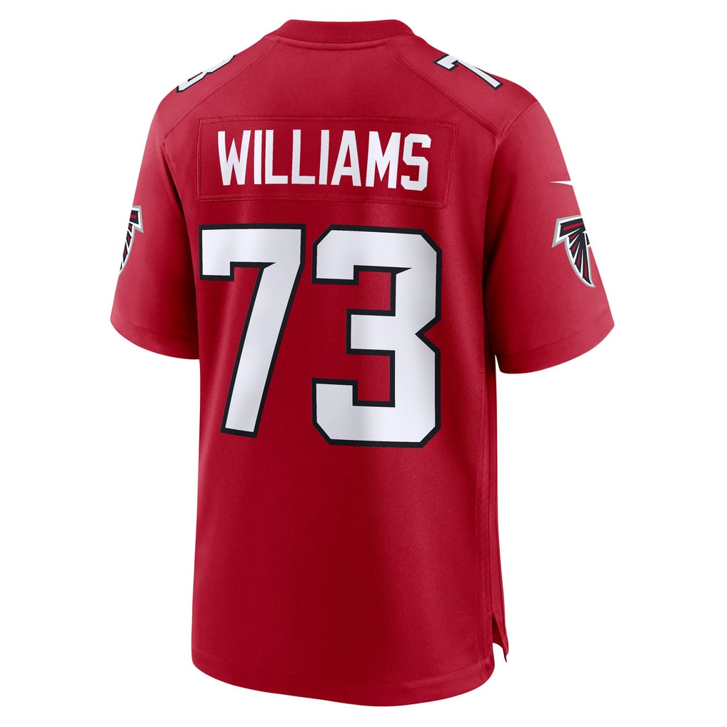 Men's Atlanta Falcons Cameron Williams Red Team Game Jersey