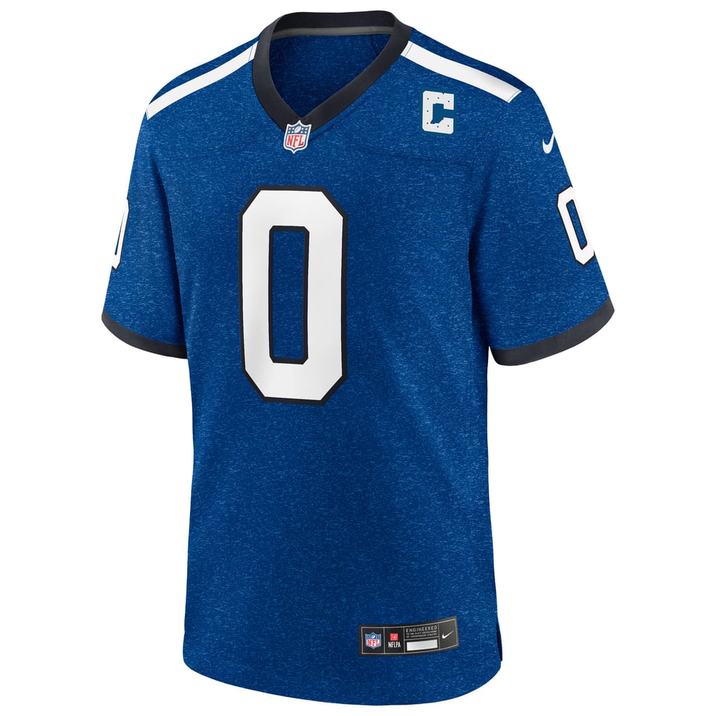 Men's Indianapolis Colts Camryn Bynum Heather Royal Alternate 2 Indiana Nights Game Jersey
