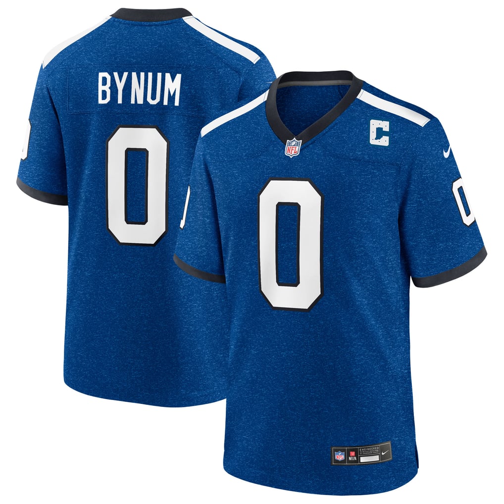 Men's Indianapolis Colts Camryn Bynum Heather Royal Alternate 2 Indiana Nights Game Jersey