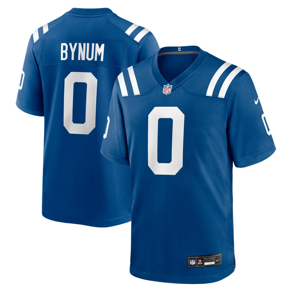 Men's Indianapolis Colts Camryn Bynum Royal Team Game Jersey