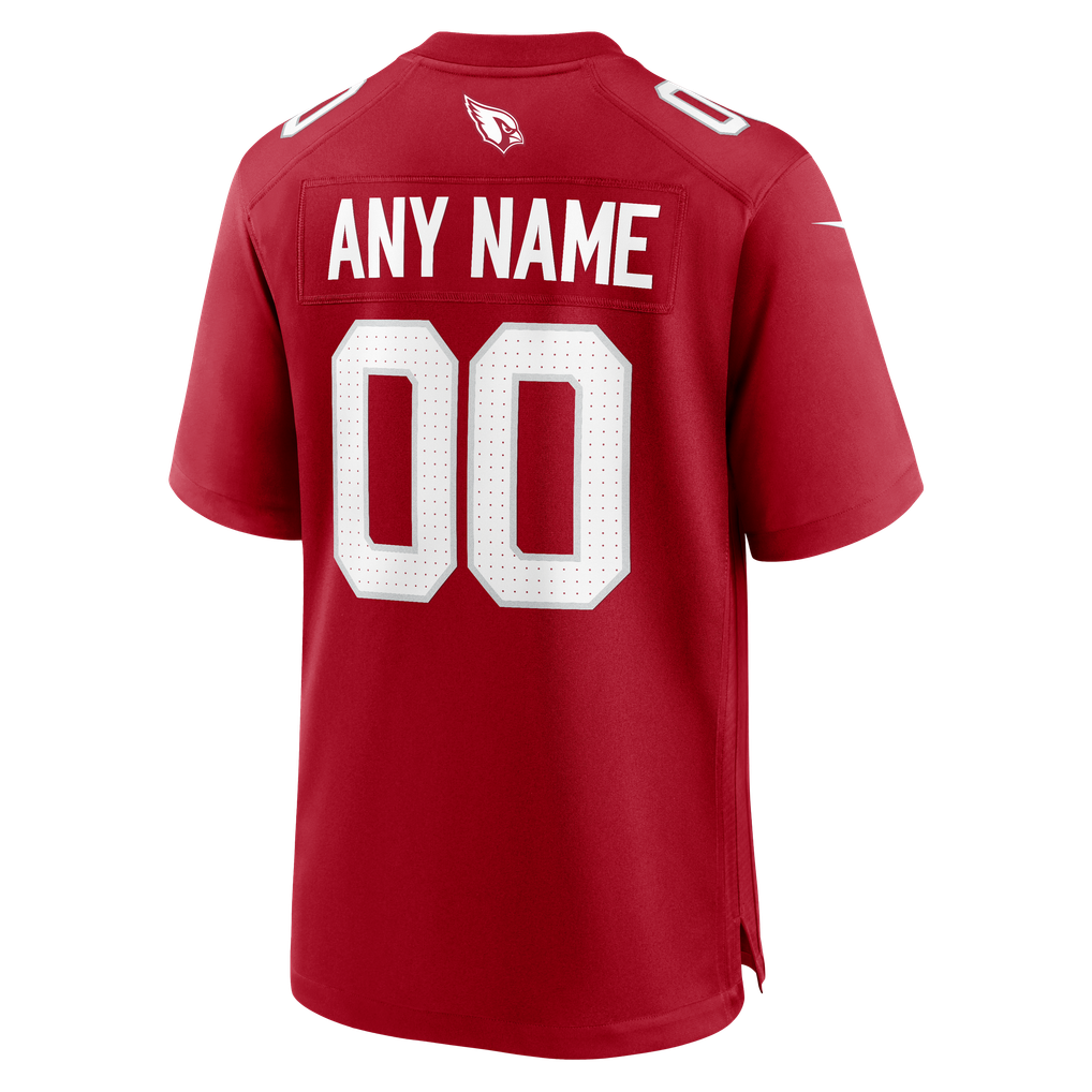 Men's Arizona Cardinals Cardinal Custom Game Jersey