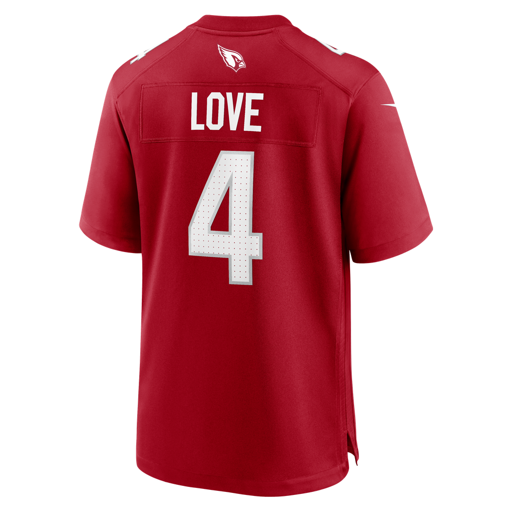Men's Arizona Cardinals Jeremiyah Love Cardinal Team Game Jersey
