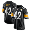Men's Pittsburgh Steelers Car'lin Vigers Black Team Game Jersey