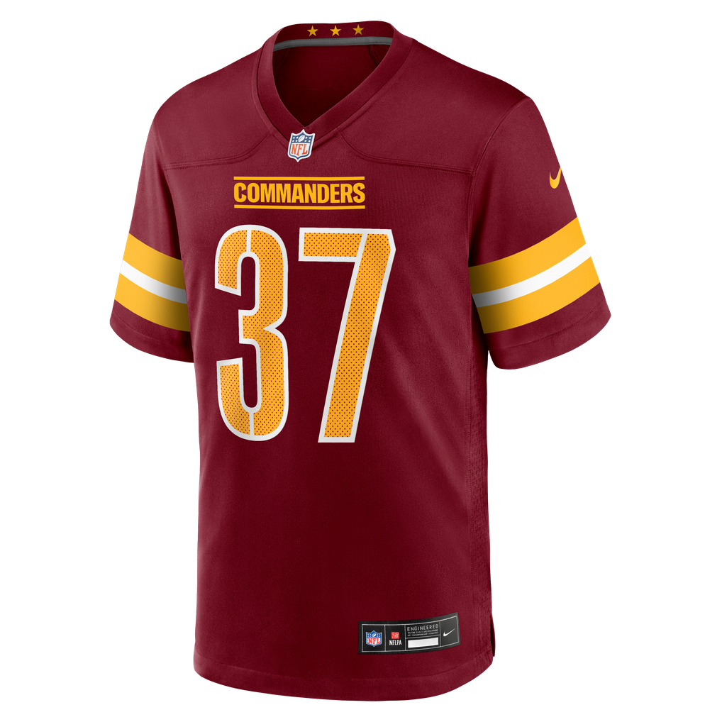 Men's Washington Commanders Car'lin Vigers Burgundy Team Game Jersey