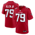 Men's Atlanta Falcons Carlos Allen Jr. Red Team Game Jersey