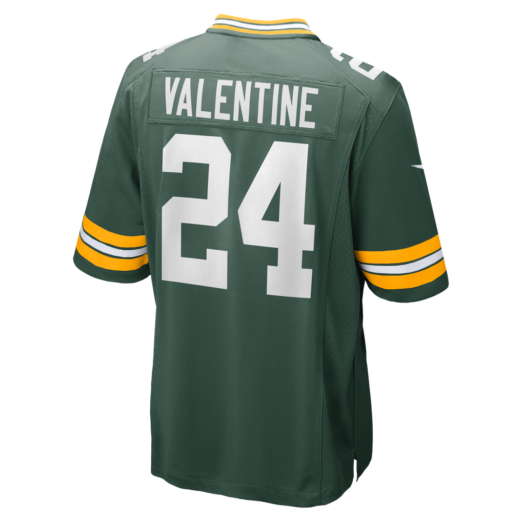 Men's Green Bay Packers Carrington Valentine Green Game Jersey