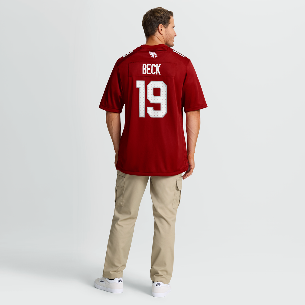 Men's Arizona Cardinals Carson Beck Cardinal Game Jersey