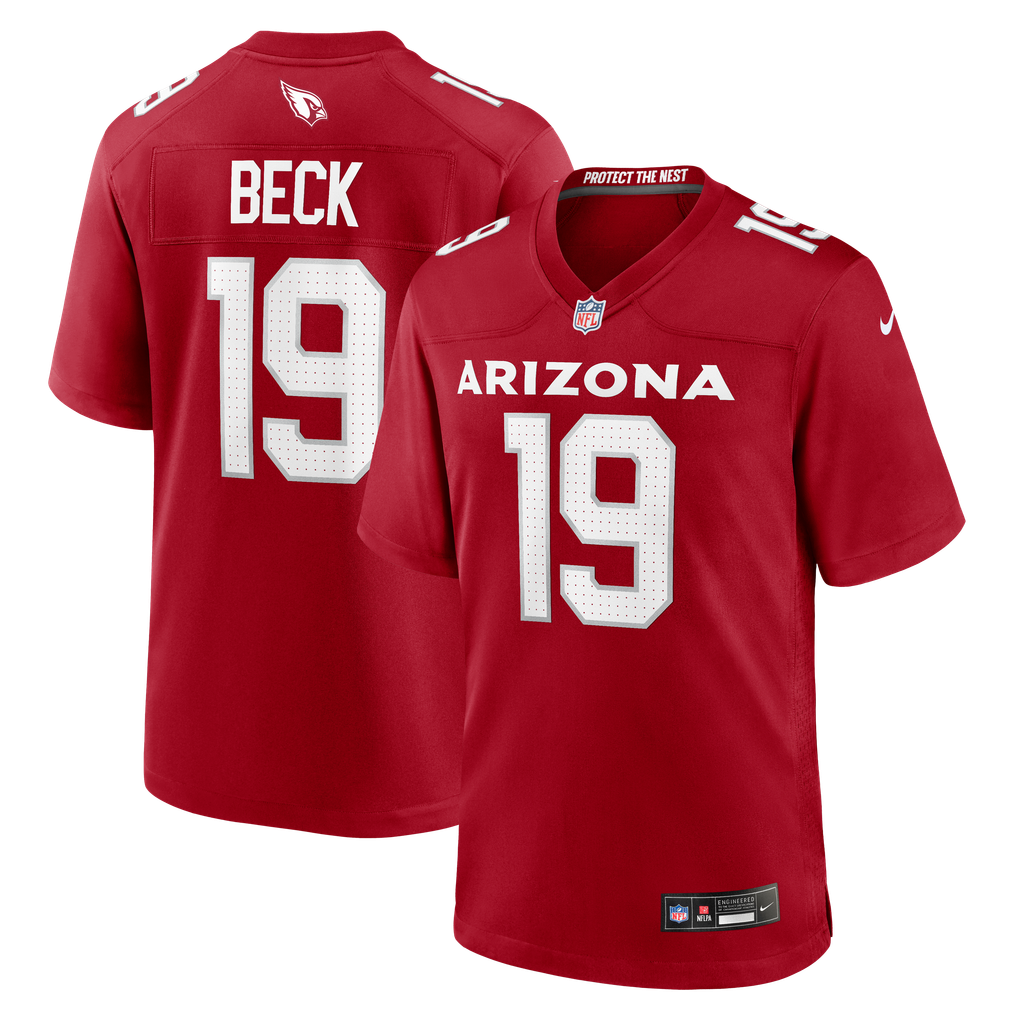 Men's Arizona Cardinals Carson Beck Cardinal Game Jersey