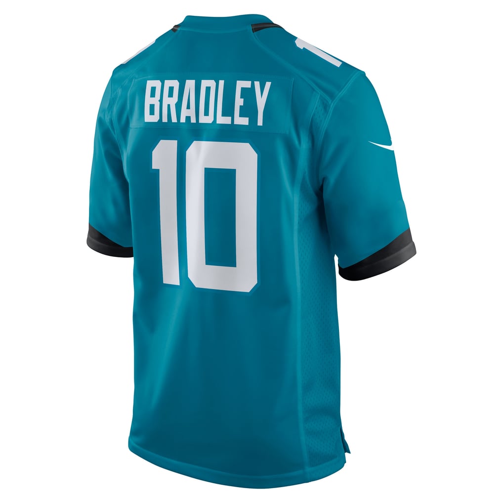 Men's Jacksonville Jaguars Carter Bradley Teal Team Game Jersey