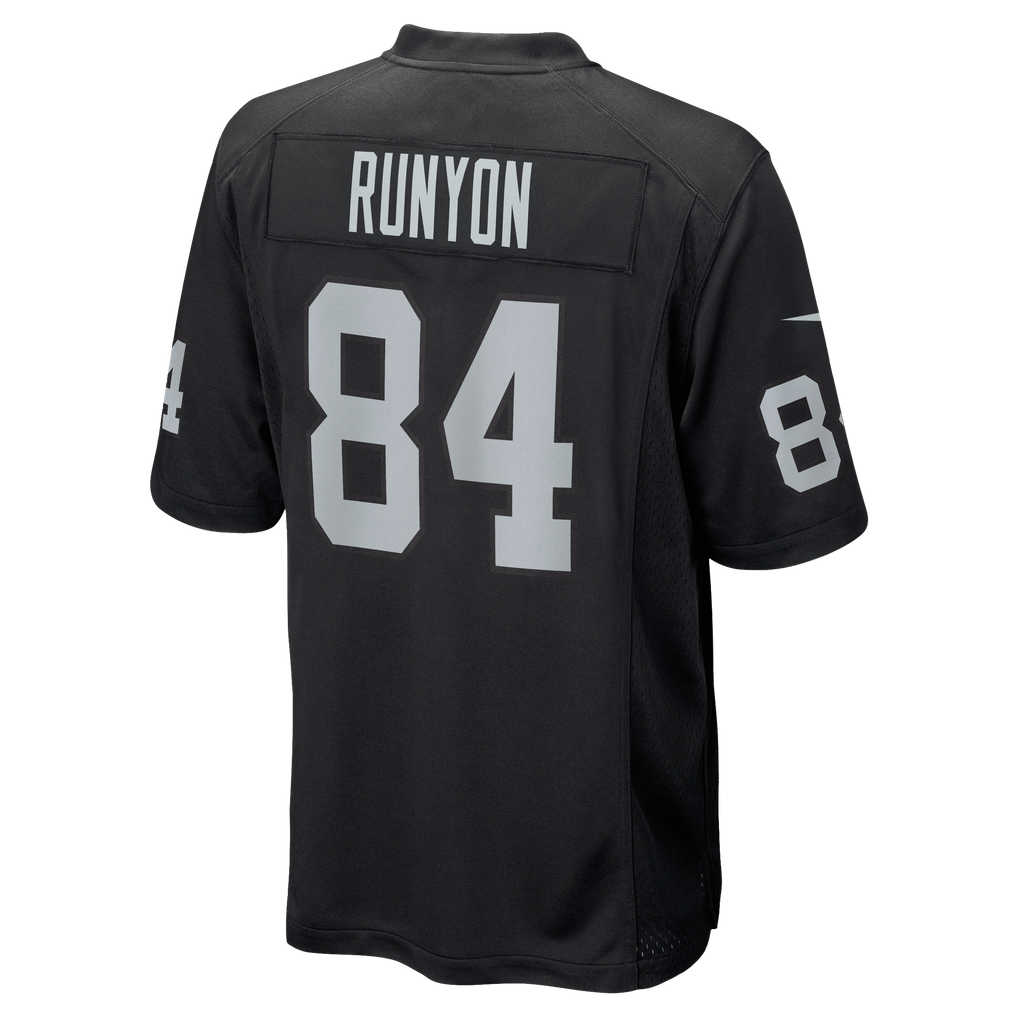 Men's Las Vegas Raiders Carter Runyon Black Team Game Jersey