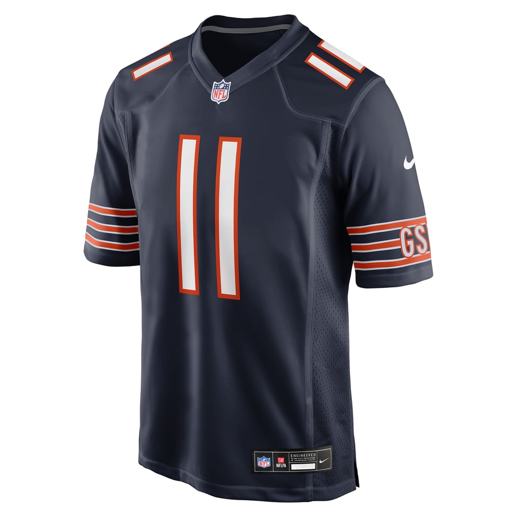 Men's Chicago Bears Case Keenum Navy Team Game Jersey