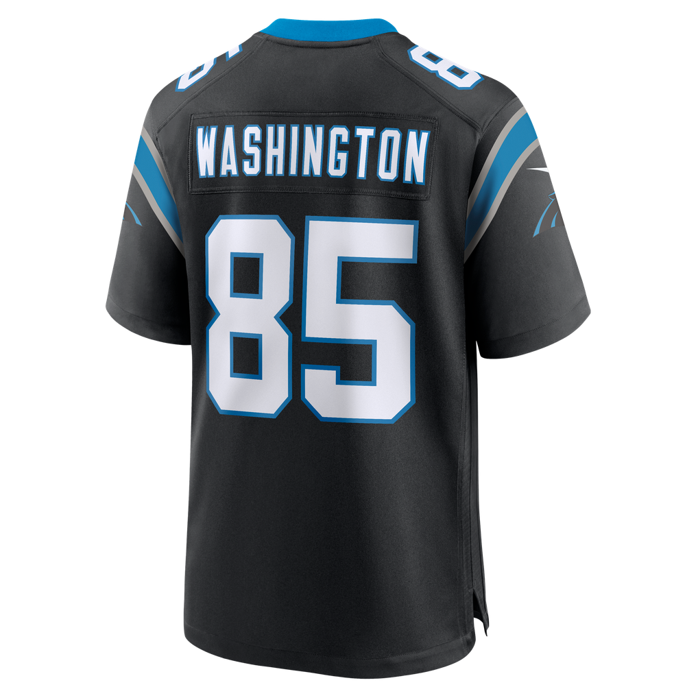 Men's Carolina Panthers Casey Washington Black Team Game Jersey