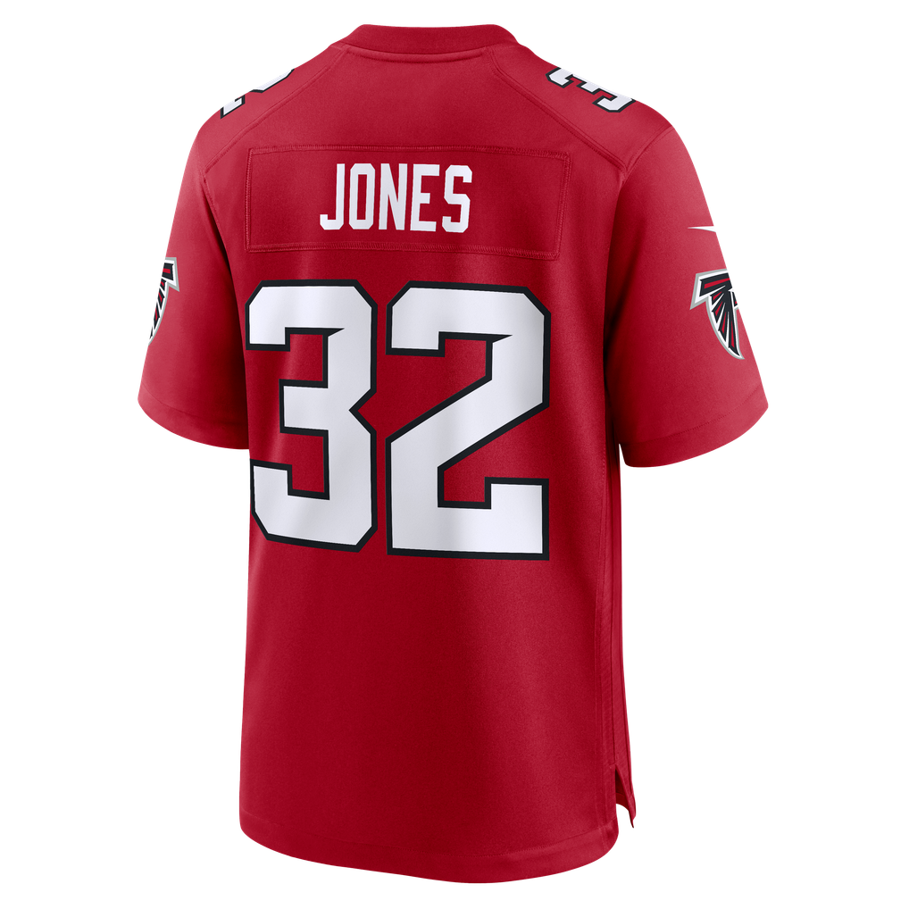 Men's Atlanta Falcons Cash Jones Red Team Game Jersey