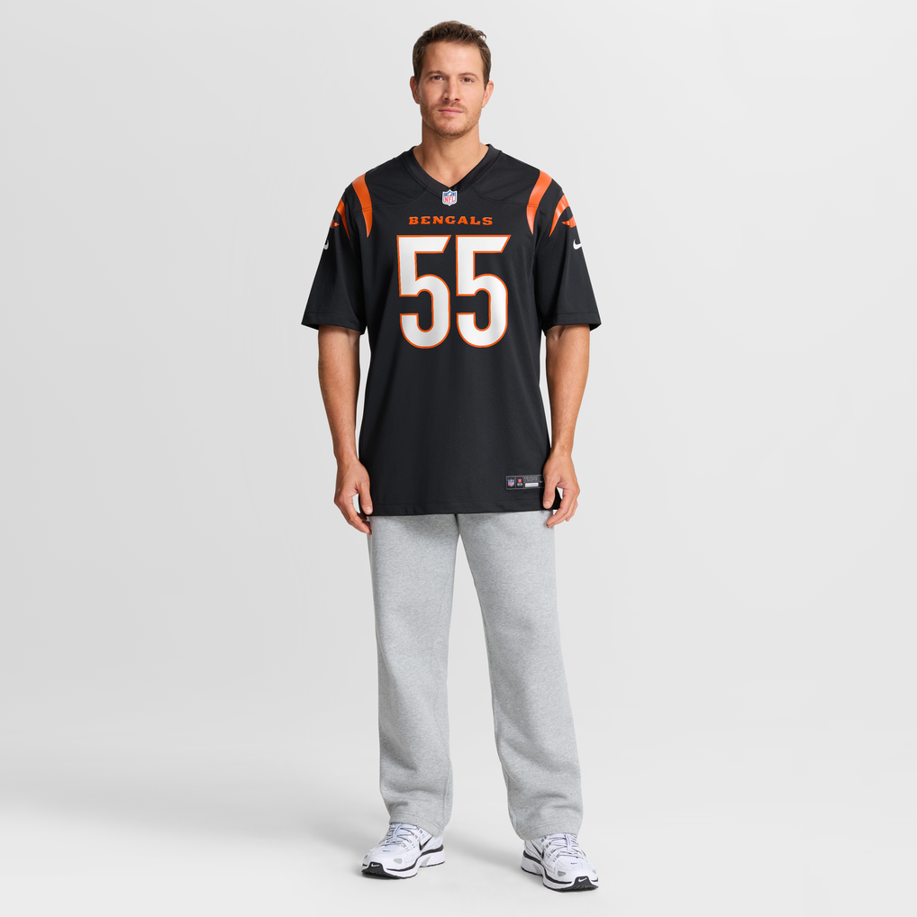 Men's Cincinnati Bengals Cashius Howell Black Team Game Jersey