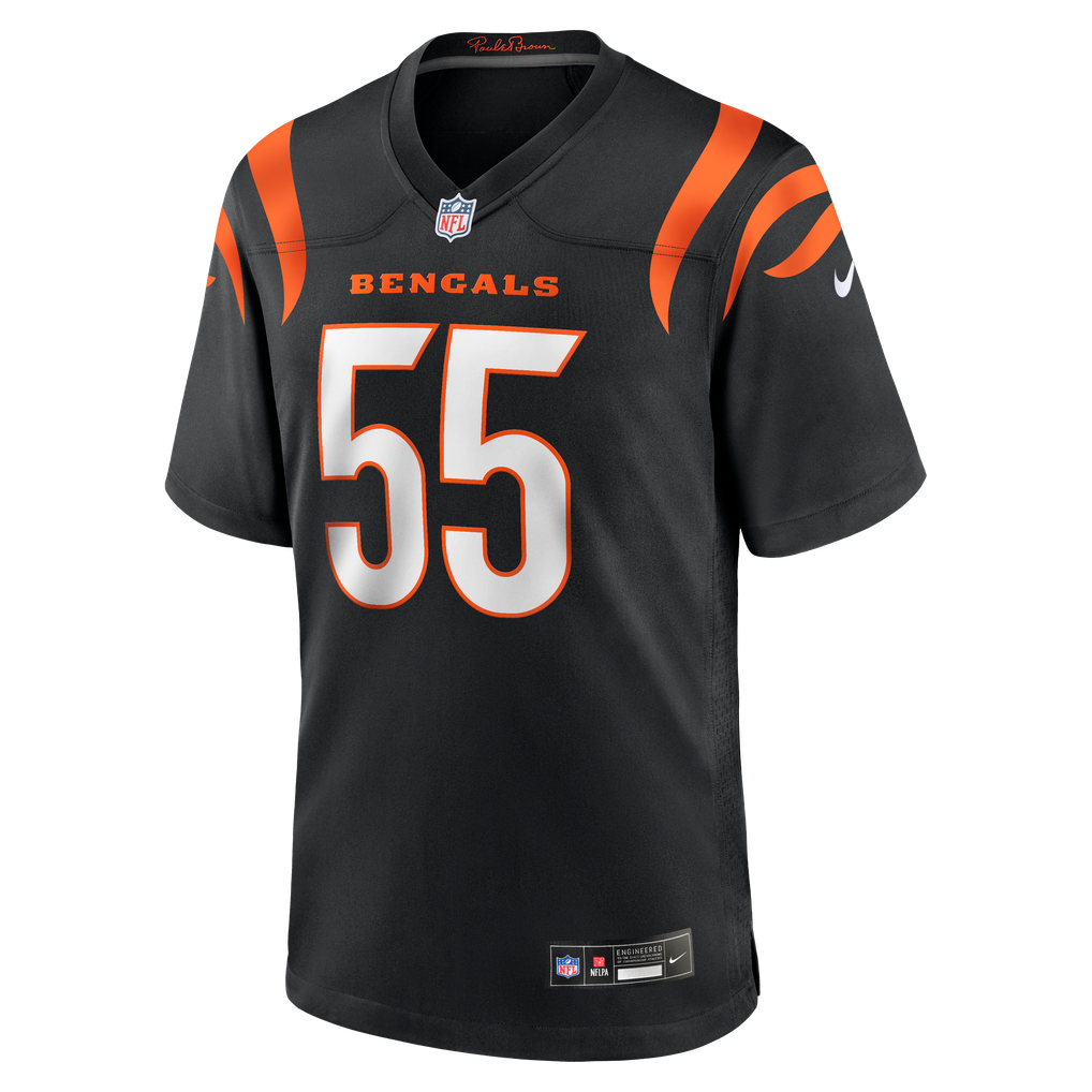Men's Cincinnati Bengals Cashius Howell Black Team Game Jersey