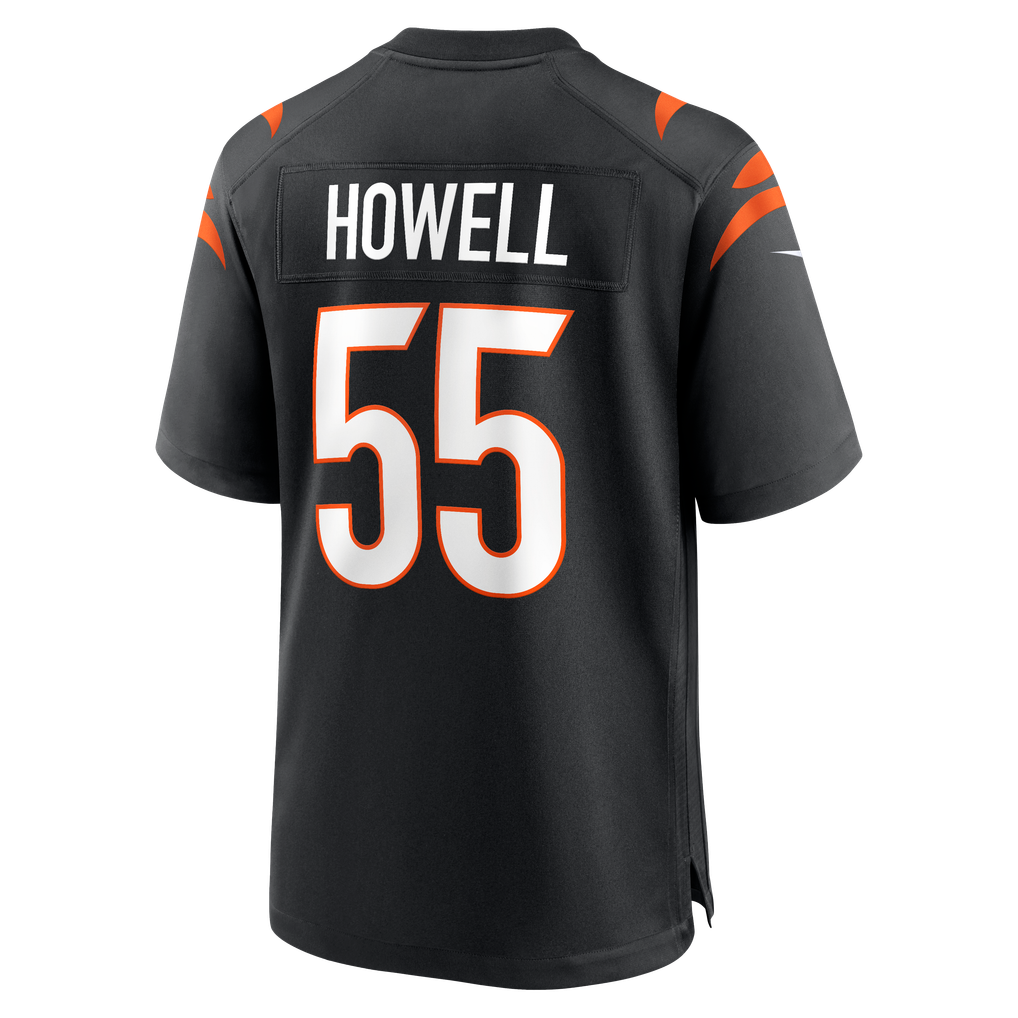 Men's Cincinnati Bengals Cashius Howell Black Team Game Jersey