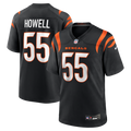Men's Cincinnati Bengals Cashius Howell Black Team Game Jersey
