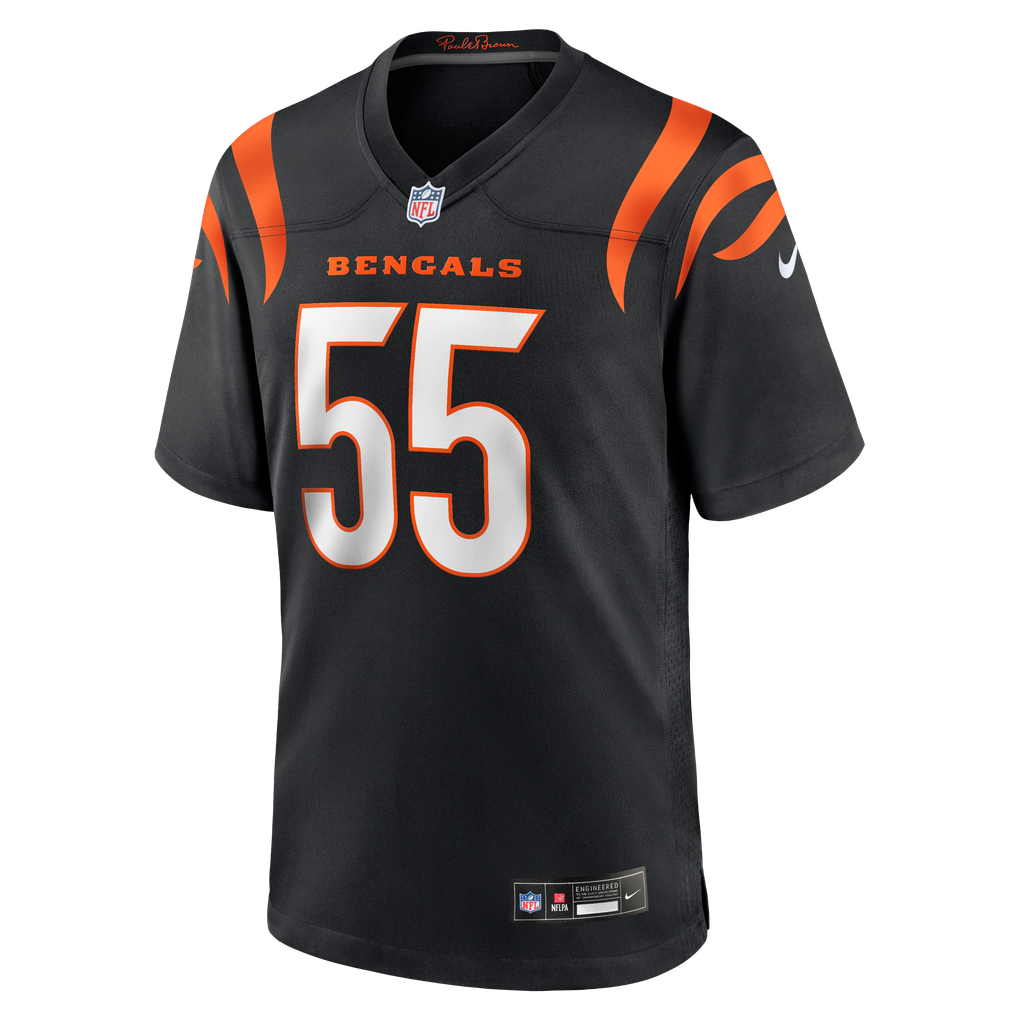 Men's Cincinnati Bengals Cashius Howell Black Team Game Jersey