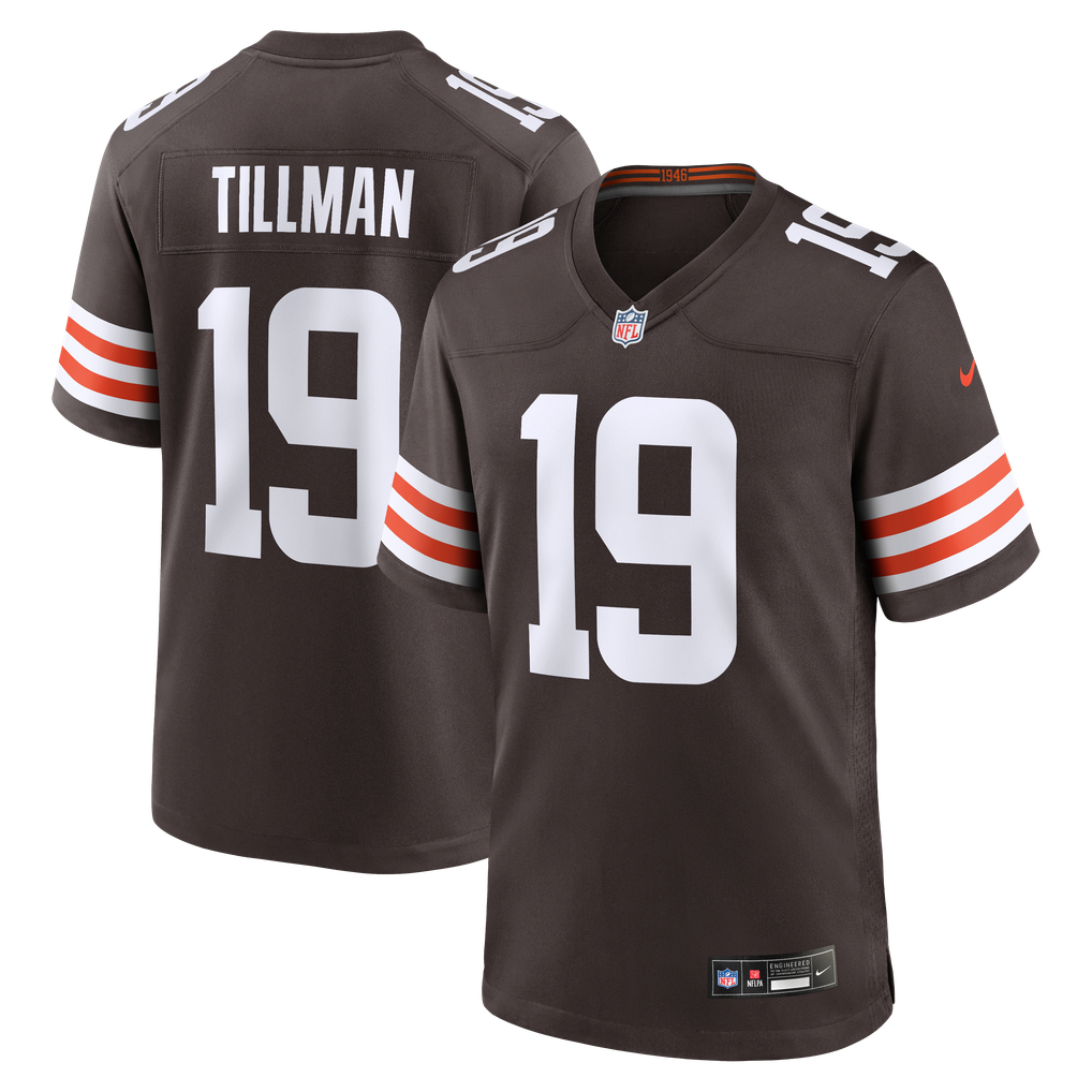 Men's Cleveland Browns Cedric Tillman Brown Game Jersey