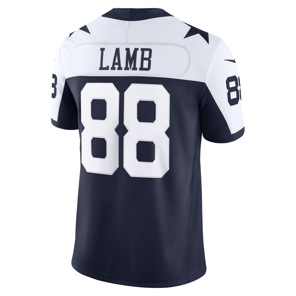 Men's Dallas Cowboys CeeDee Lamb Navy Alternate Vapor F.U.S.E. Stitched Limited Jersey