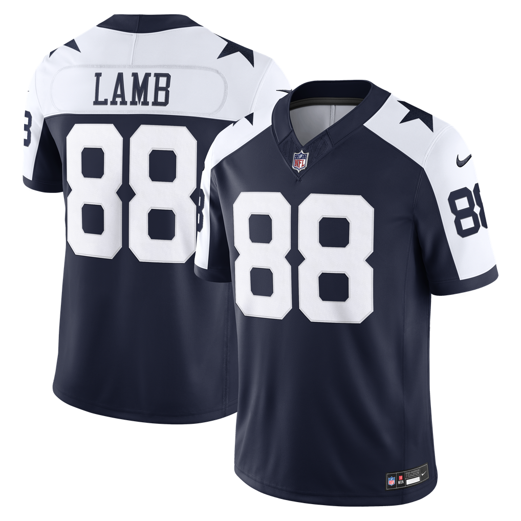 Men's Dallas Cowboys CeeDee Lamb Navy Alternate Vapor F.U.S.E. Stitched Limited Jersey