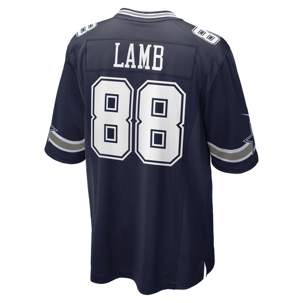 Men's Dallas Cowboys CeeDee Lamb Navy Game Jersey