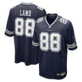 Men's Dallas Cowboys CeeDee Lamb Navy Game Jersey
