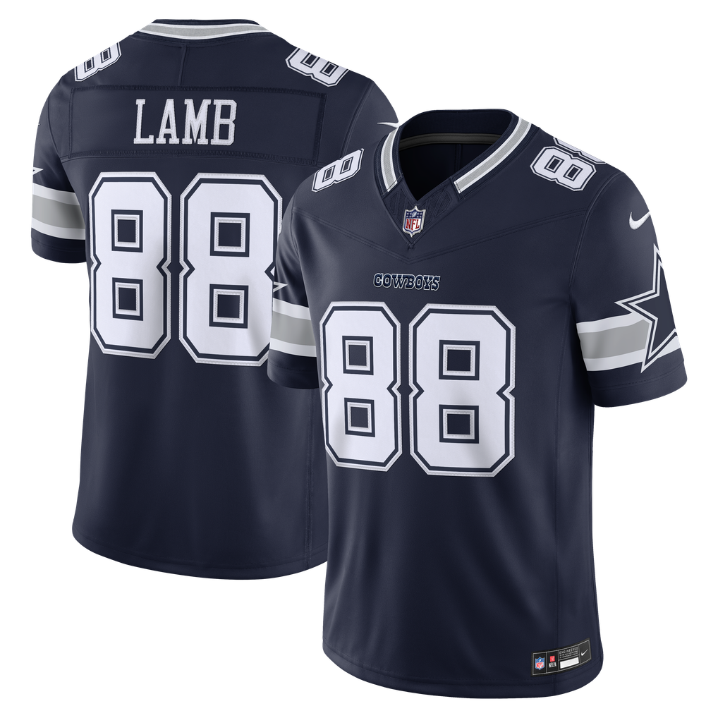 Men's Dallas Cowboys CeeDee Lamb Navy Team Vapor F.U.S.E. Stitched Limited Jersey