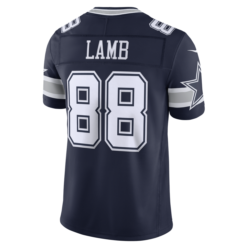 Men's Dallas Cowboys CeeDee Lamb Navy Team Vapor F.U.S.E. Stitched Limited Jersey