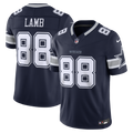 Men's Dallas Cowboys CeeDee Lamb Navy Team Vapor F.U.S.E. Stitched Limited Jersey