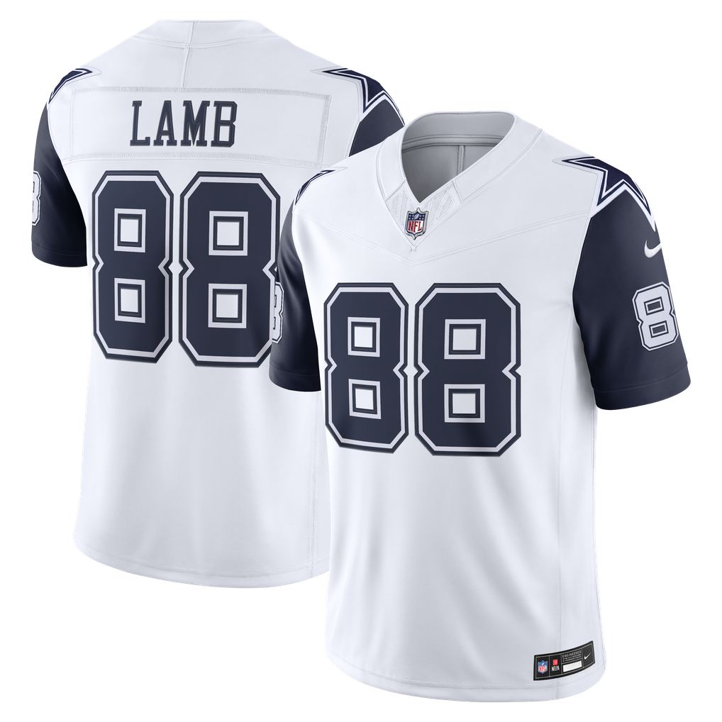 Men's Dallas Cowboys CeeDee Lamb White Alternate Vapor F.U.S.E. Stitched Limited Jersey