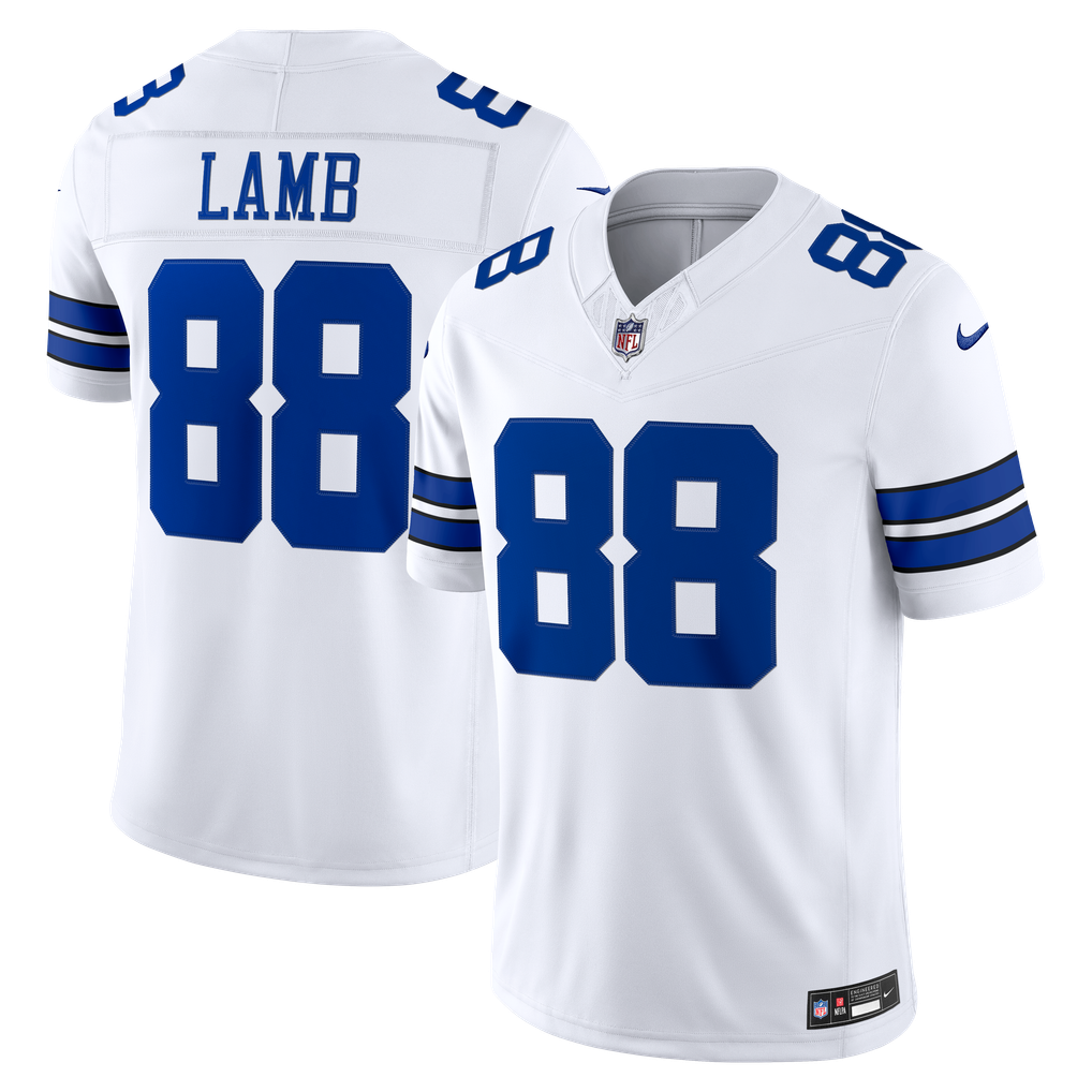 Men's Dallas Cowboys CeeDee Lamb White Vapor F.U.S.E. Stitched Limited Jersey