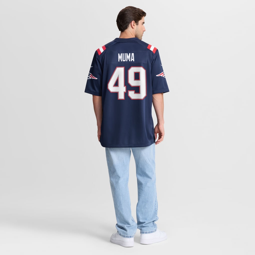 Men's New England Patriots Chad Muma Navy Team Game Jersey