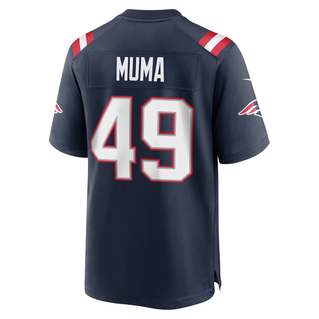 Men's New England Patriots Chad Muma Navy Team Game Jersey